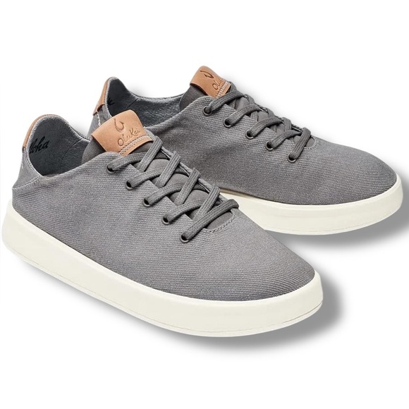 OluKai Women's Gray and Cream Sneakers size7.5 - Picture 1 of 15